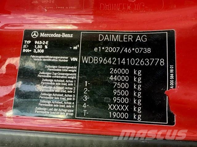 Mercedes-Benz Arocs 2642/6x4/ 3 x - Seiten Kipper Meiller/Eu6 덤프 트럭