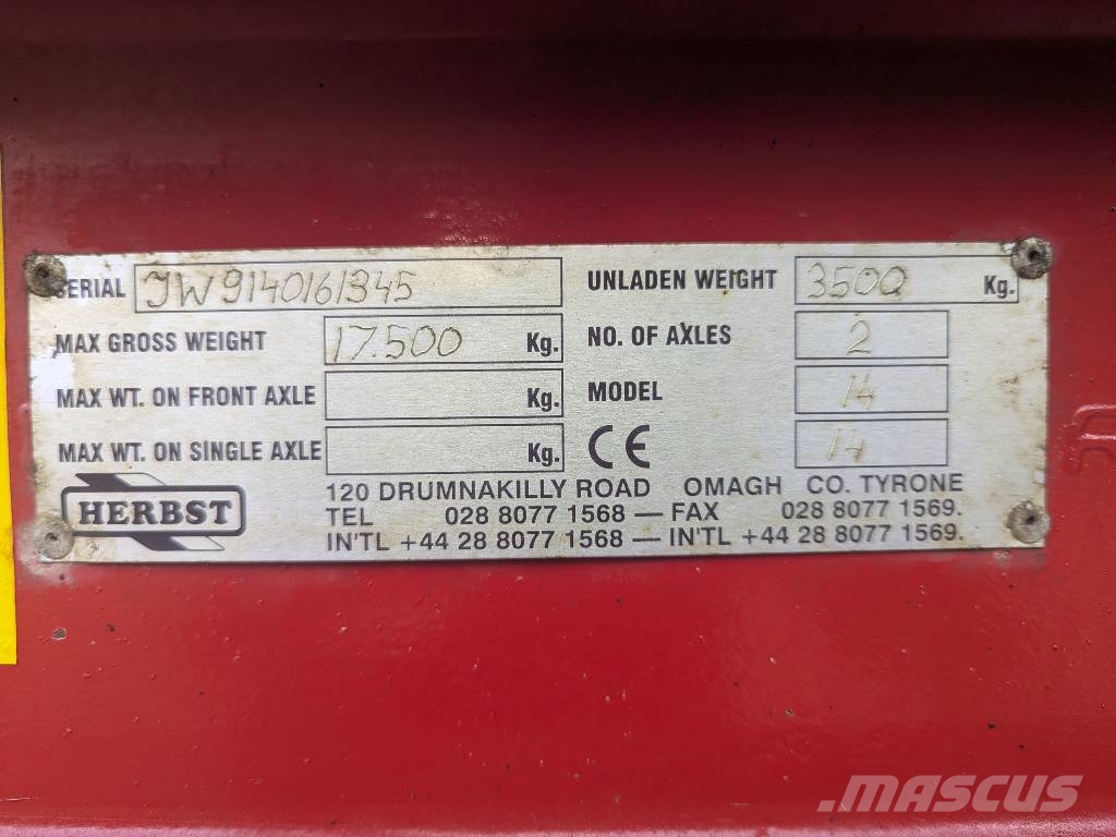 Herbst TWIN AXLE DUMP TRAILER Tipper trucks