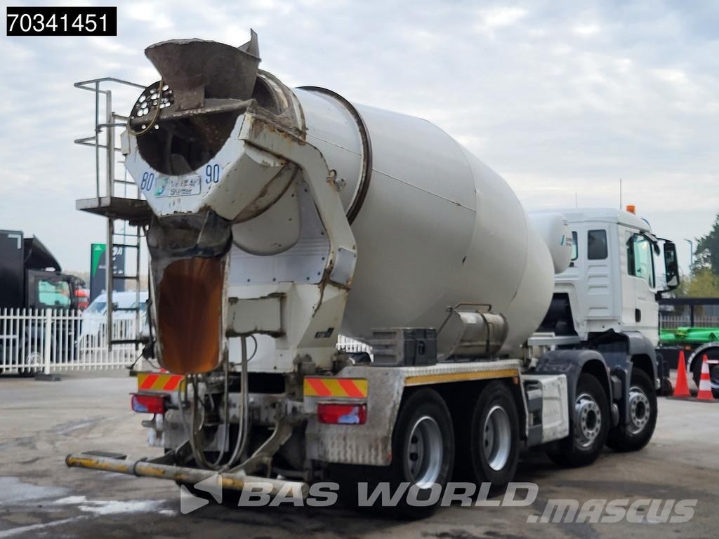 MAN TGS 32.420 8X4 9m3 Stetter AM 9 FHC LL Steel suspe Автобетоновози