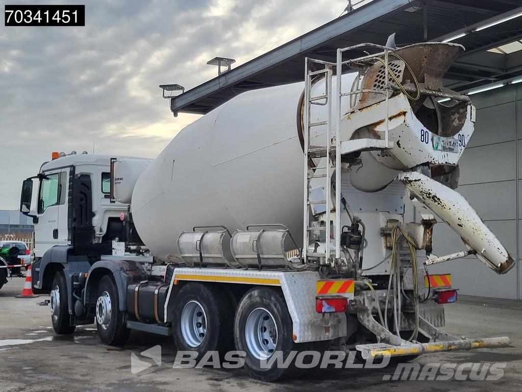 MAN TGS 32.420 8X4 9m3 Stetter AM 9 FHC LL Steel suspe Автобетоновози