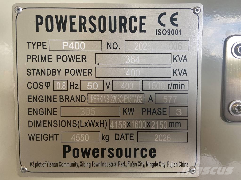 Perkins 2206C-E13TAG2 - 400 kVA Generator - DPX-19812 Diesel Generators