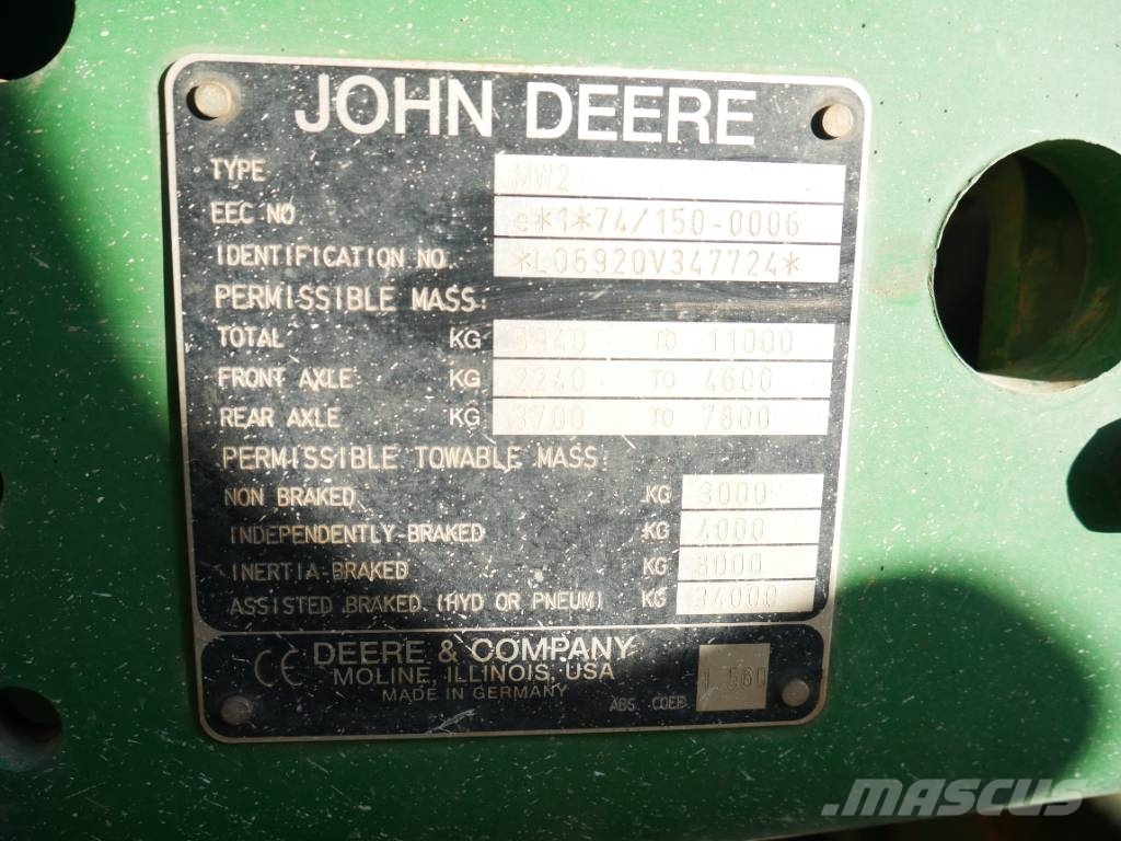 John Deere 6920 Tractors