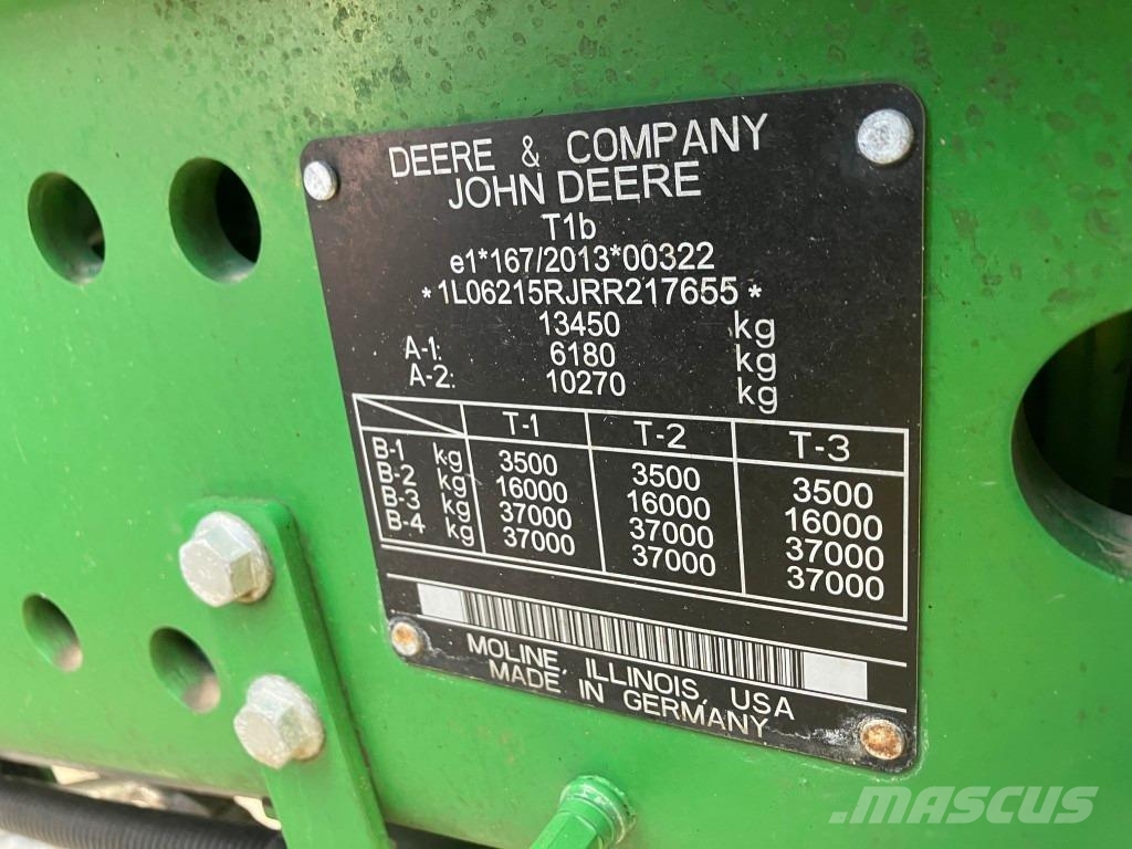 John Deere 6R 215 トラクター