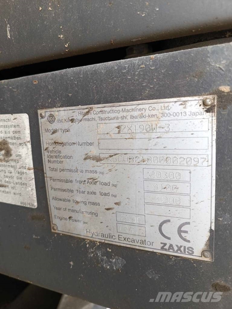 Hitachi ZX 190 W-3 Bageri točkaši