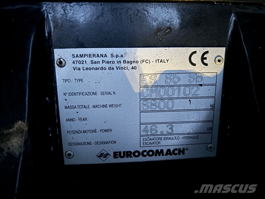 Eurocomach ES 850 / Engcon, Pihdit, Kauha, Rasvari Escavatori medi 7t - 12t