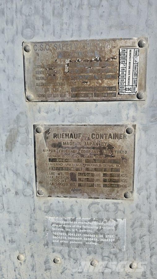 Fruehauf 40ft Aluminium Container Ladijski kontejnerji