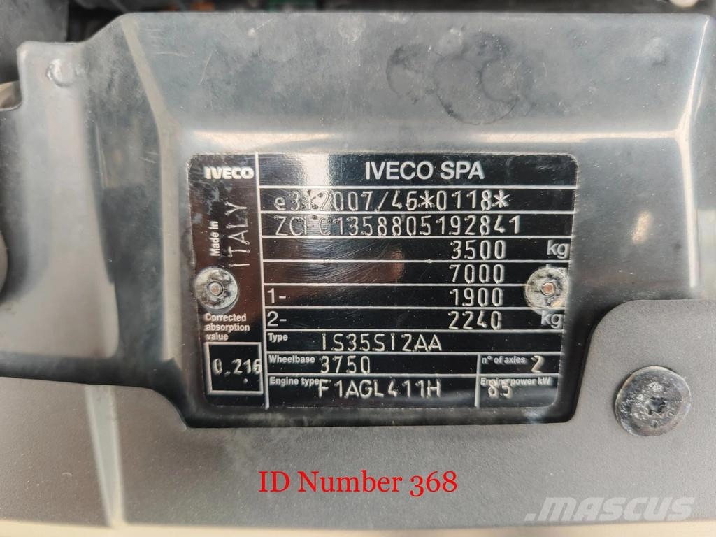 Iveco Daily 35-120 Multitel MX210 Truck mounted platforms