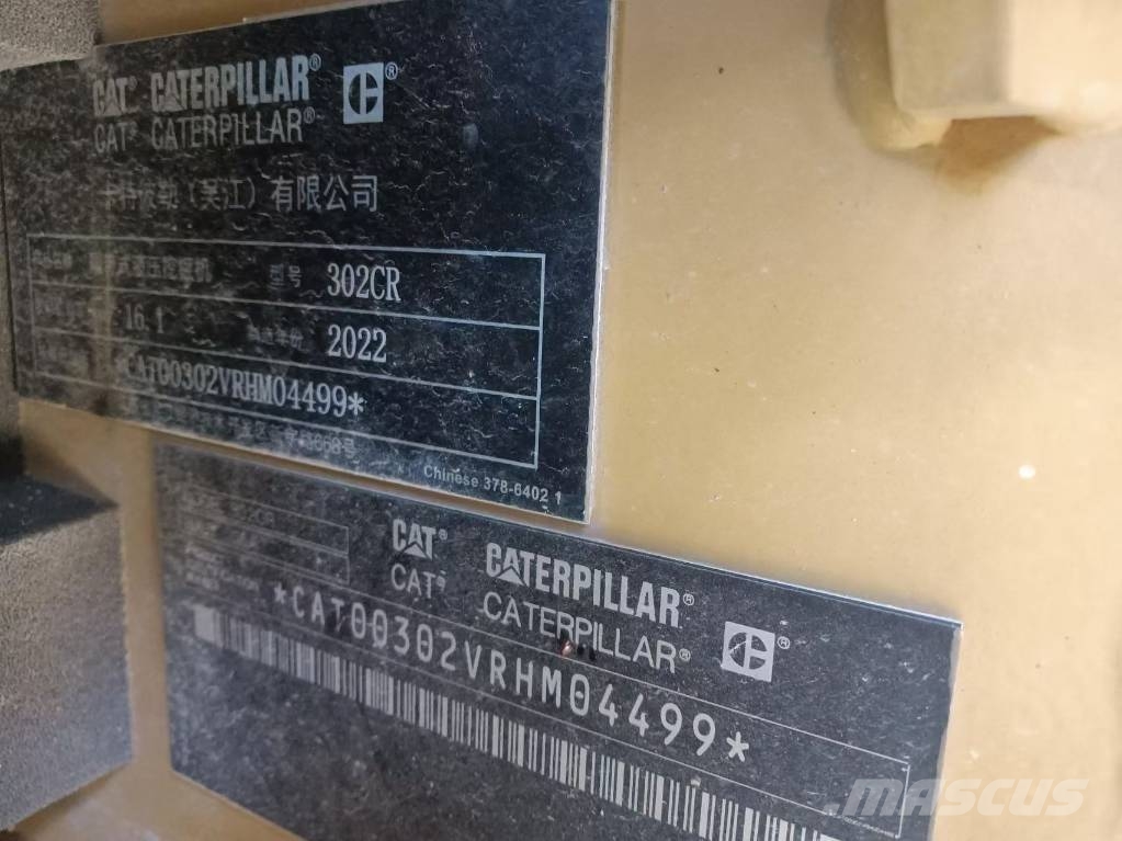 CAT 302CR Mini ekskavatörler, 7 tona dek