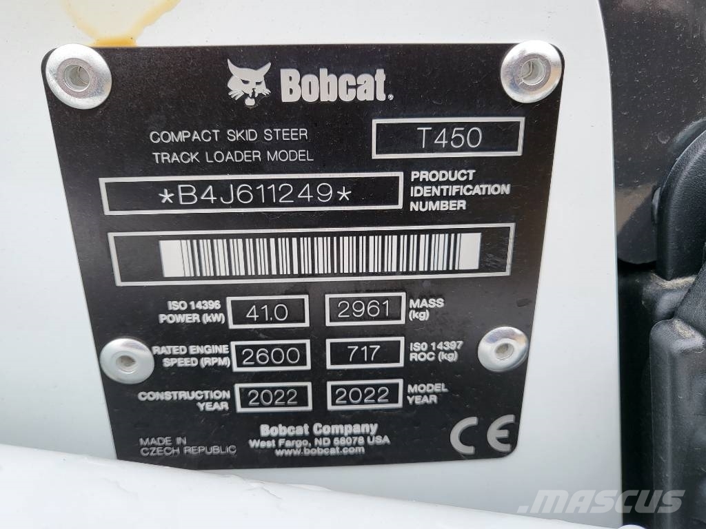 Bobcat T 450 Krautuvai su šoniniu pasukimu