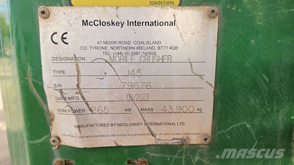 McCloskey J45 Trituradoras