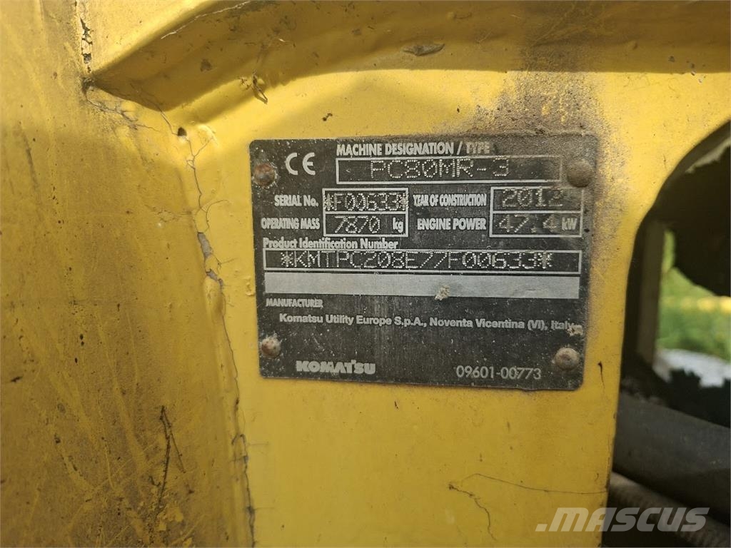 Komatsu PC 80MR-3 Excavadoras 7t - 12t