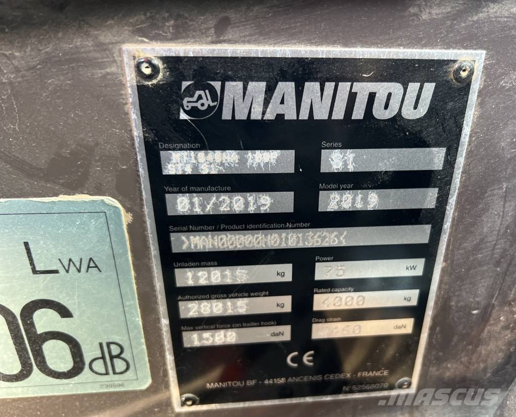 Manitou MT 1840 Verreikers