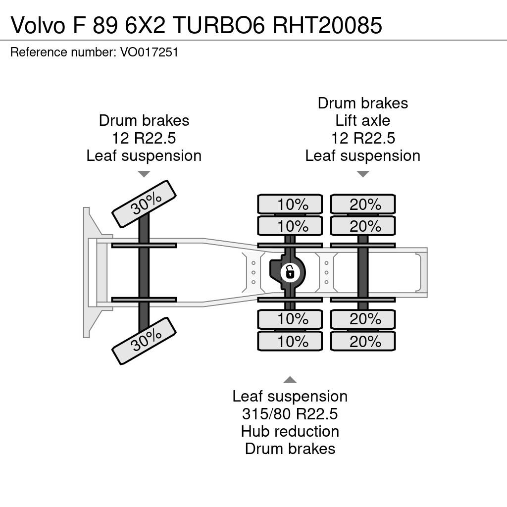Volvo F 89 6X2 TURBO6 曳引機組件