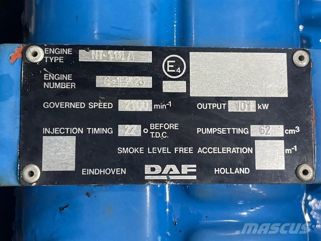 Werklust WG18B-Daf NT116A-Engine/Motor Motori za građevinarstvo