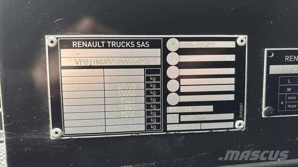 Renault T 520 6x2 CHASSIS L=7421 mm Smagās mašīnas ar konteineriem