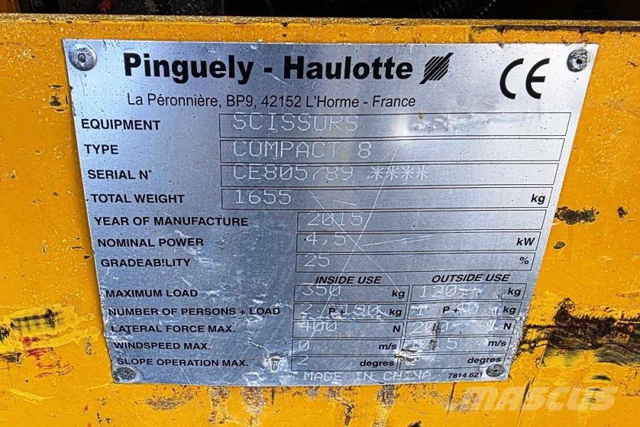 Haulotte Compact 8 Electric, 8.2m Working Height, 350kg Cap Skid steer mini utovarivači