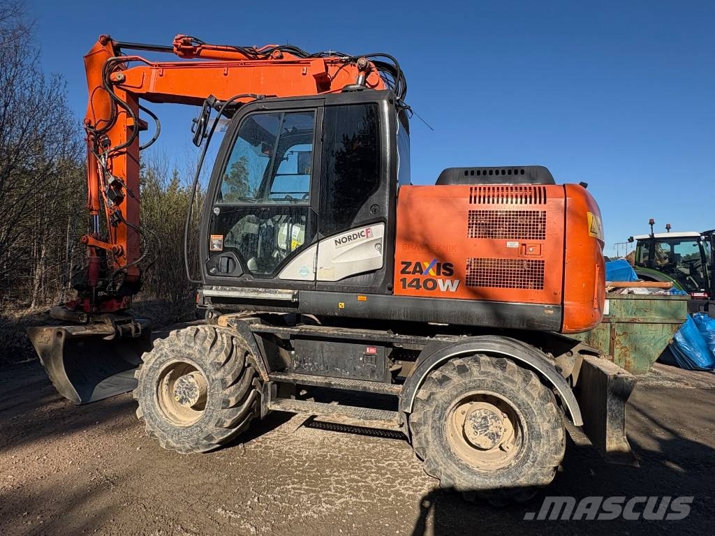 Hitachi ZX 140 W-5B, 2014, Sweden - Used wheeled excavators
