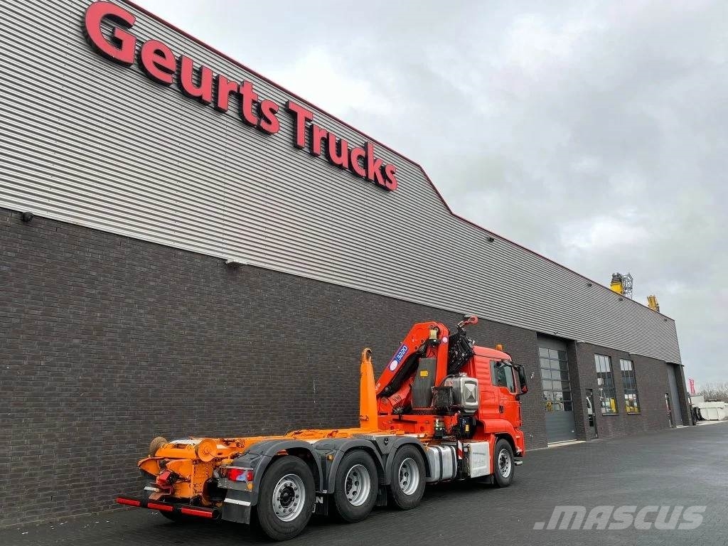 MAN TGS 35.480 8X4 TRIDEM + 20 TON HAAKARM + HMF 3220- Автокранове