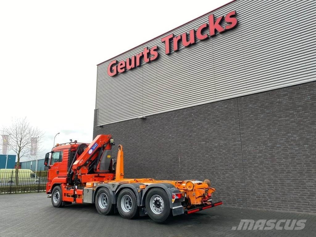 MAN TGS 35.480 8X4 TRIDEM + 20 TON HAAKARM + HMF 3220- Автокранове