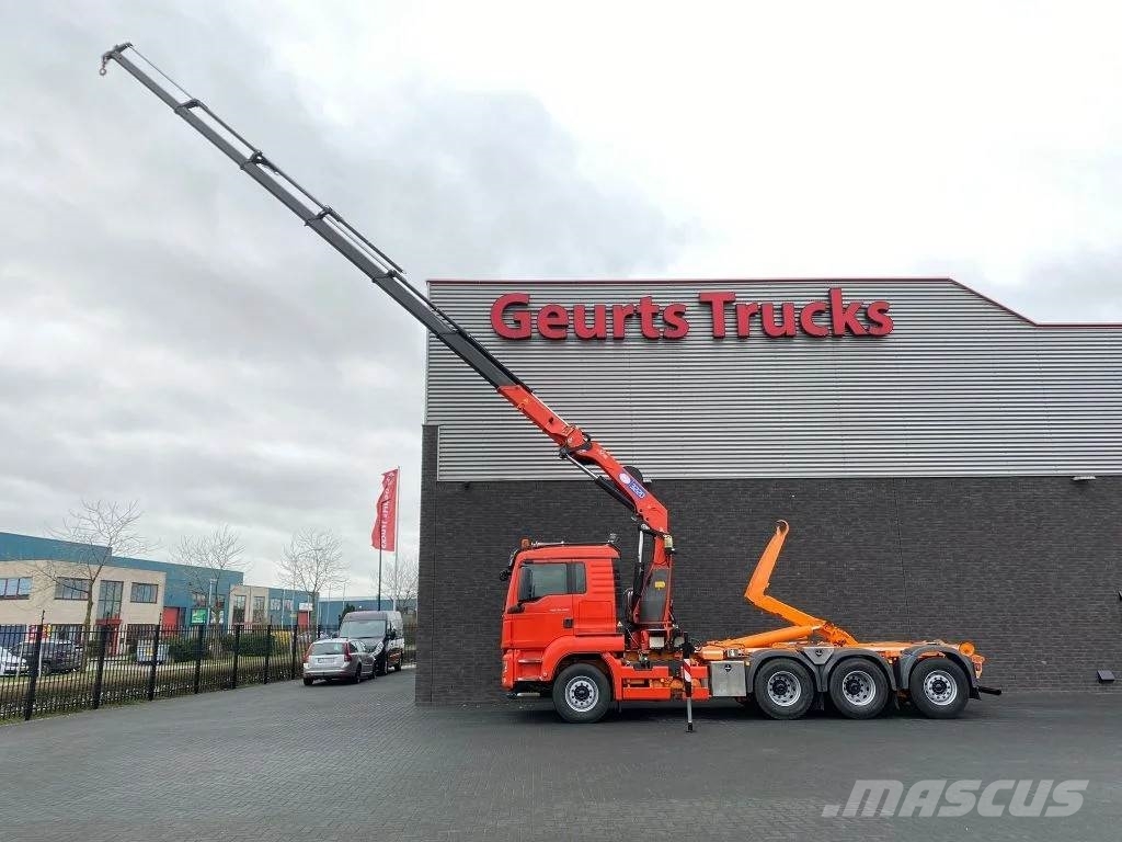 MAN TGS 35.480 8X4 TRIDEM + 20 TON HAAKARM + HMF 3220- Автокранове