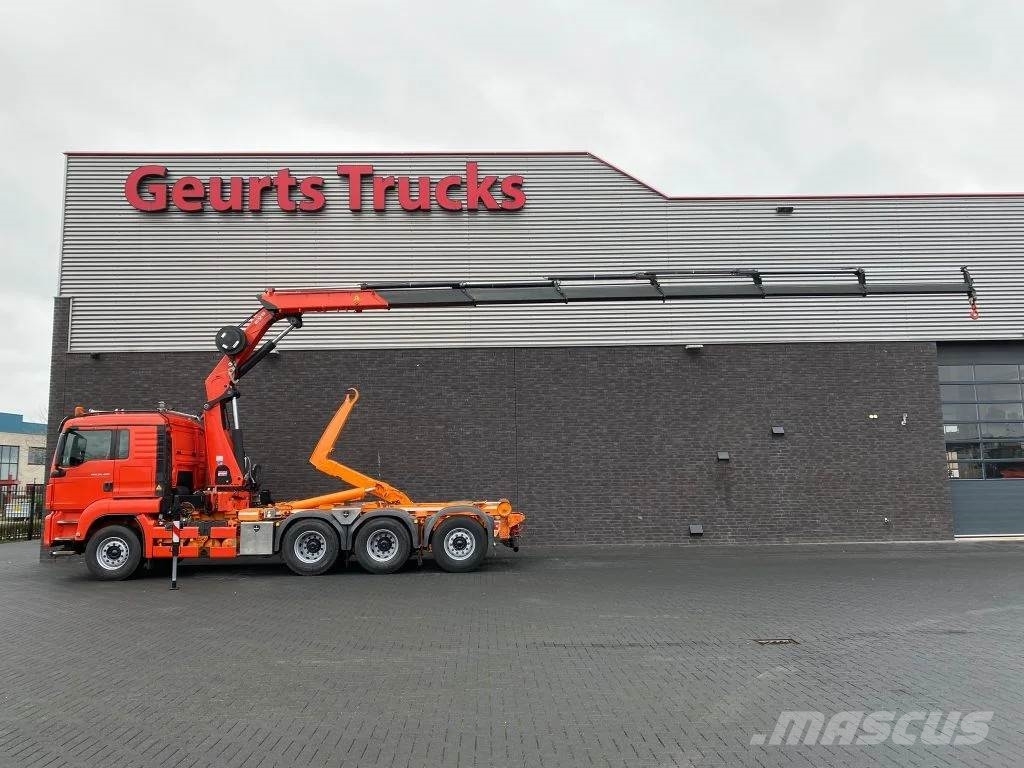 MAN TGS 35.480 8X4 TRIDEM + 20 TON HAAKARM + HMF 3220- Автокранове