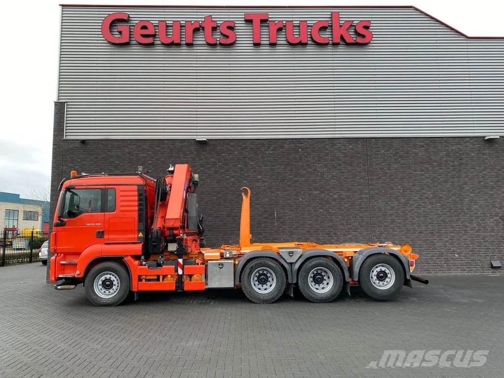 MAN TGS 35.480 8X4 TRIDEM + 20 TON HAAKARM + HMF 3220- Автокранове