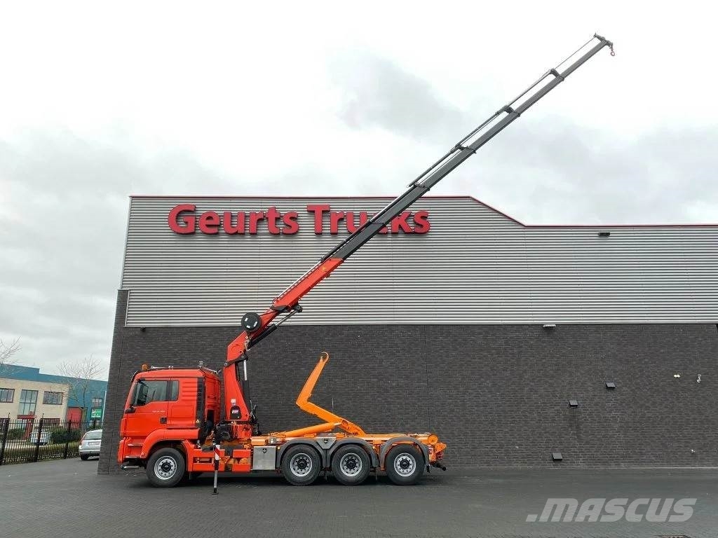 MAN TGS 35.480 8X4 TRIDEM + 20 TON HAAKARM + HMF 3220- Автокранове