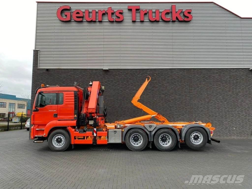 MAN TGS 35.480 8X4 TRIDEM + 20 TON HAAKARM + HMF 3220- Автокранове