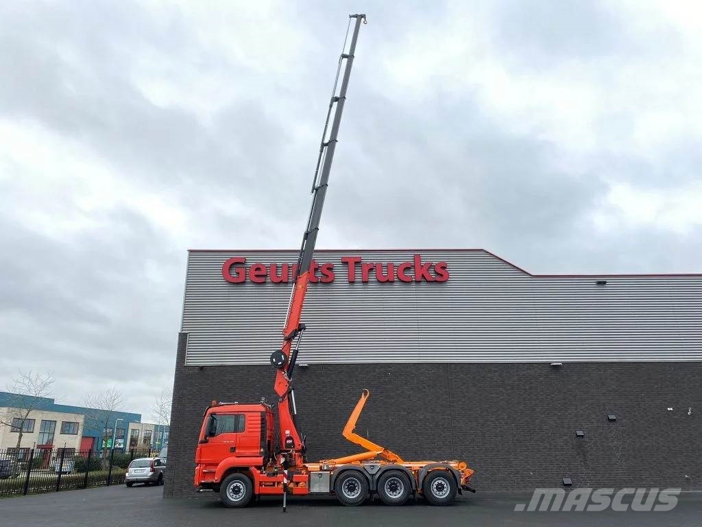 MAN TGS 35.480 8X4 TRIDEM + 20 TON HAAKARM + HMF 3220- Автокранове