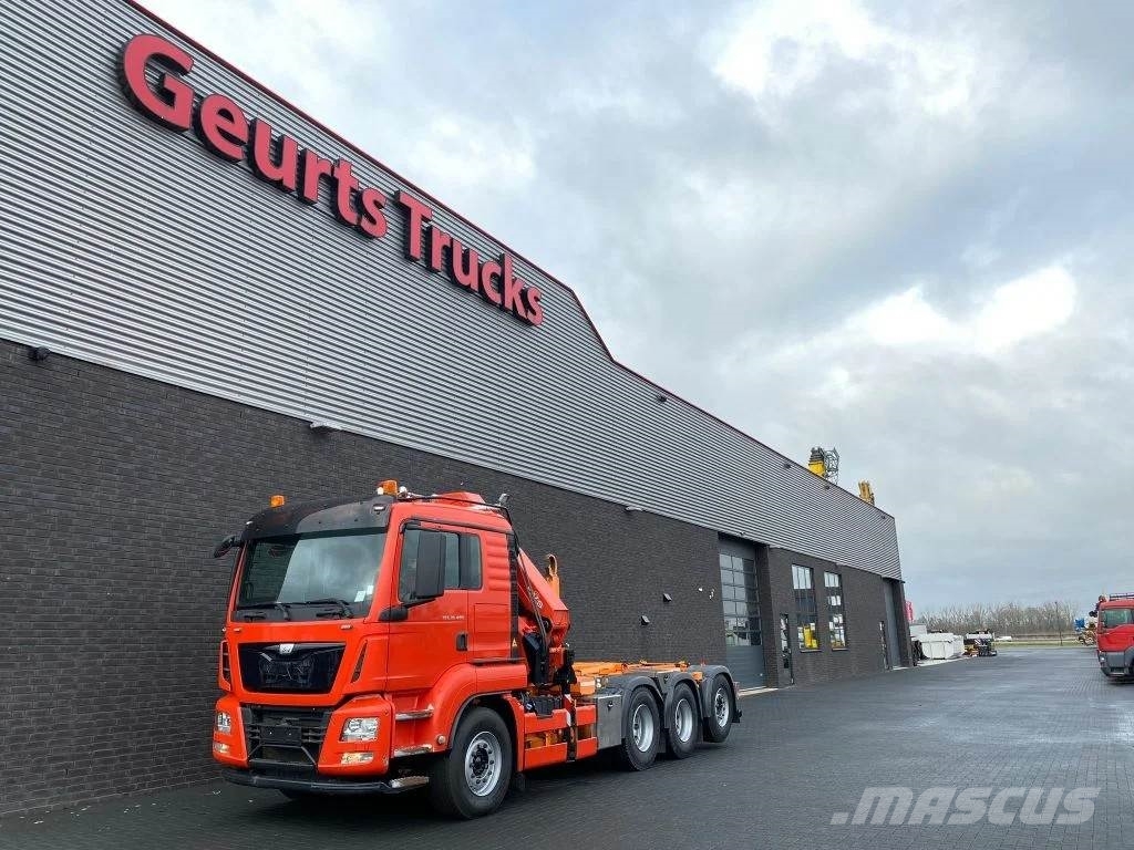 MAN TGS 35.480 8X4 TRIDEM + 20 TON HAAKARM + HMF 3220- Автокранове