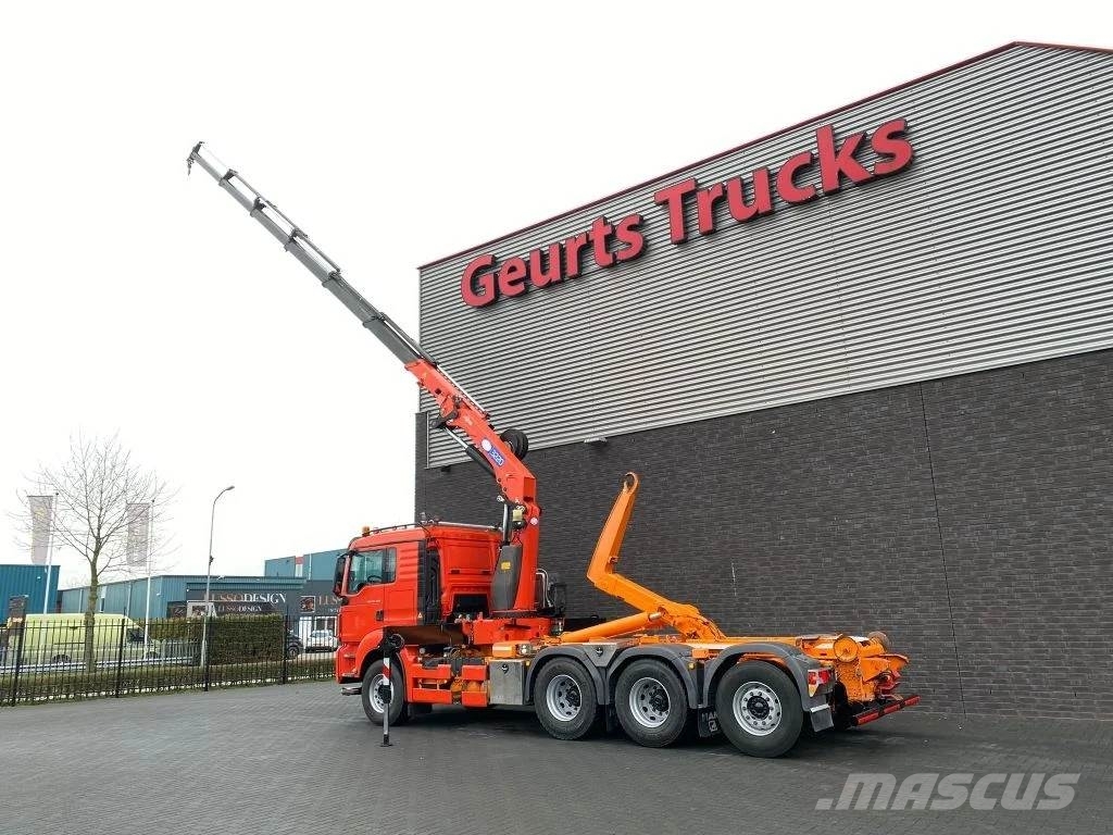MAN TGS 35.480 8X4 TRIDEM + 20 TON HAAKARM + HMF 3220- Автокранове