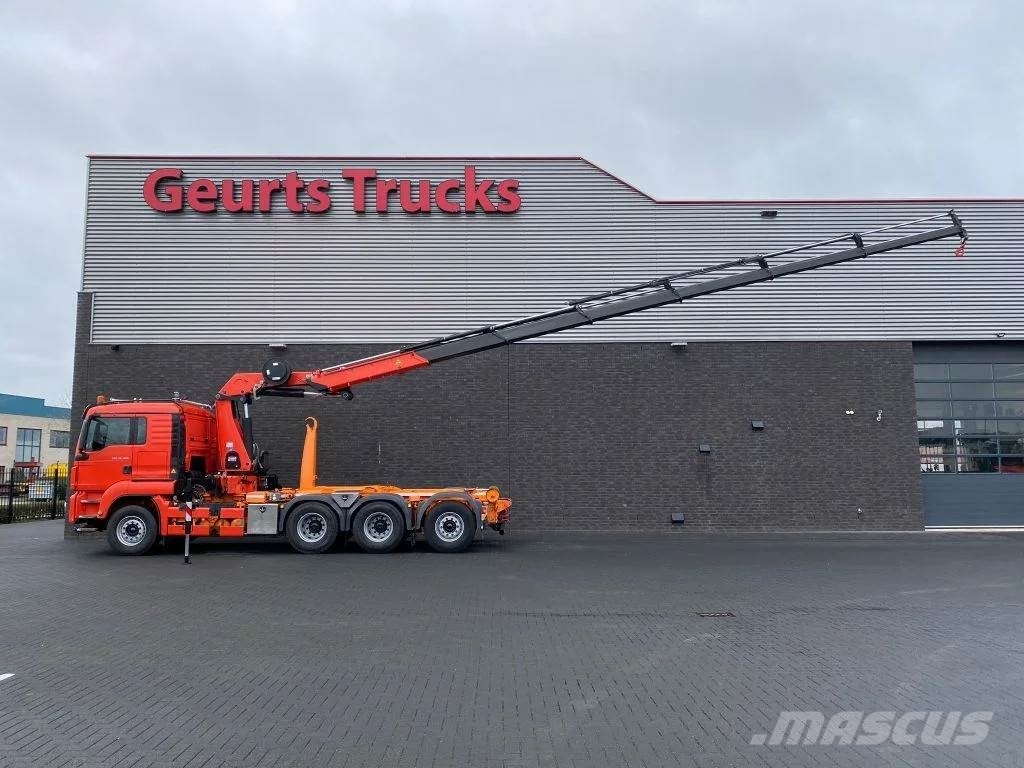 MAN TGS 35.480 8X4 TRIDEM + 20 TON HAAKARM + HMF 3220- Автокранове
