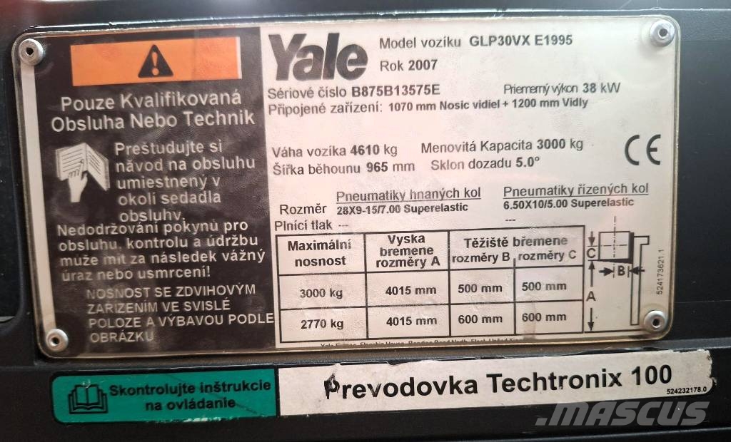 Yale GLP30VX شاحنات LPG