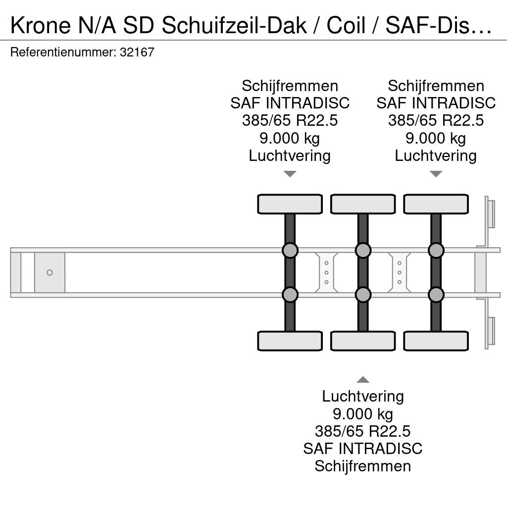 Krone N/A SD Schuifzeil-Dak / Coil / SAF-Disc / Apk! Plachtové návesy