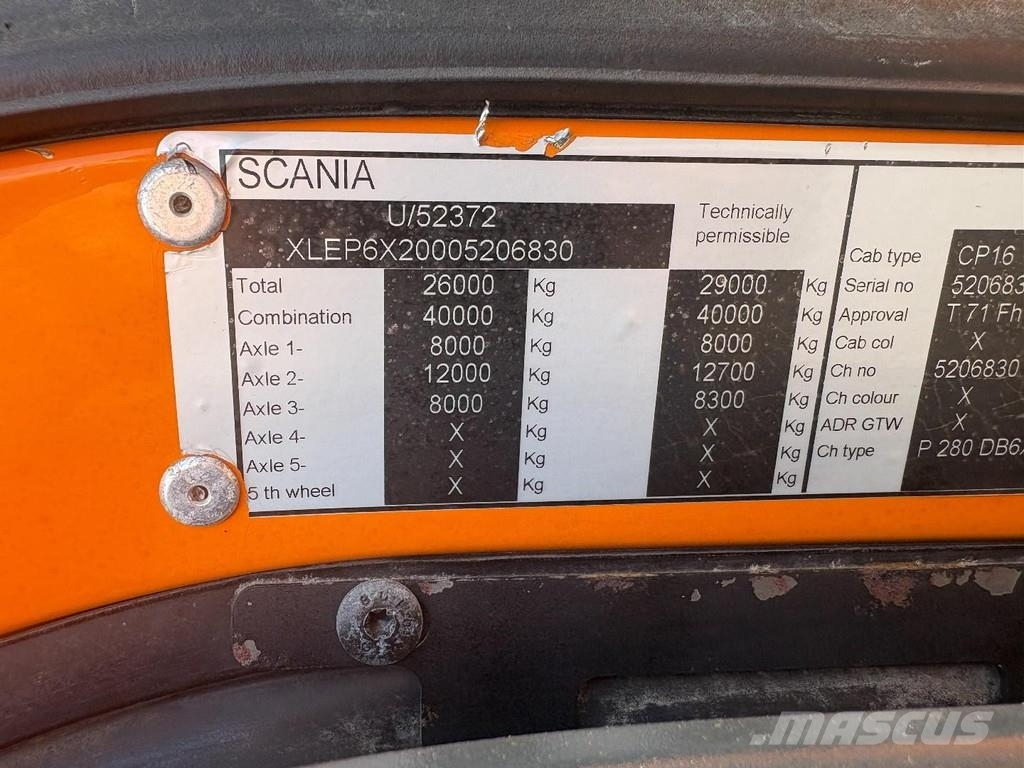 Scania P280 + HIAB 111BS-2 DUO + 6X2 + HOOKSYTEM + EURO 5 Kranen voor alle terreinen