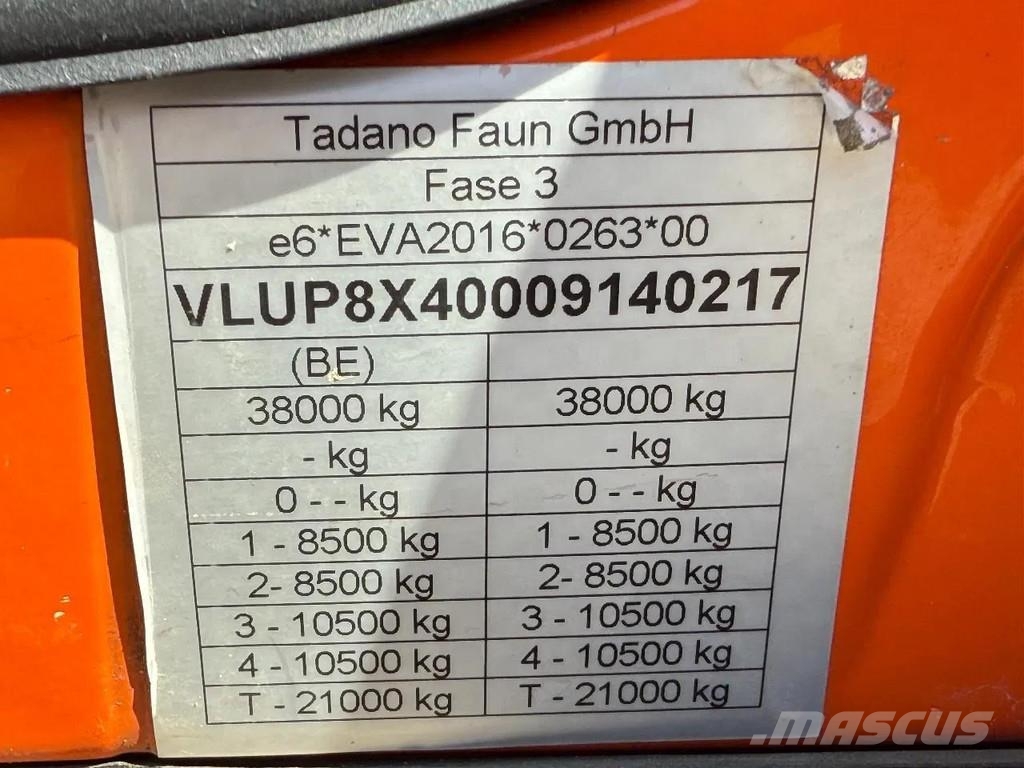Scania P380 8X4 + FAUN HK40 + FLYJIB + BALLASTBL. 6,9 TON Kranen voor alle terreinen
