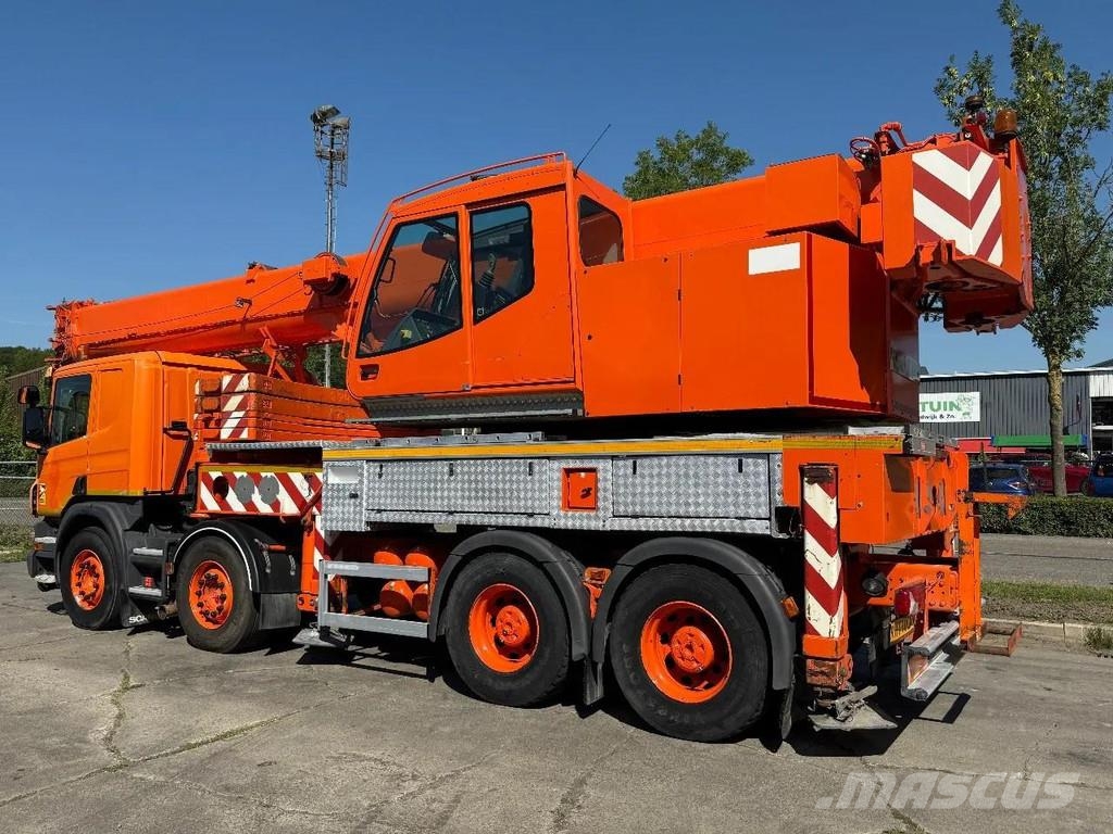 Scania P380 8X4 + FAUN HK40 + FLYJIB + BALLASTBL. 6,9 TON Kranen voor alle terreinen