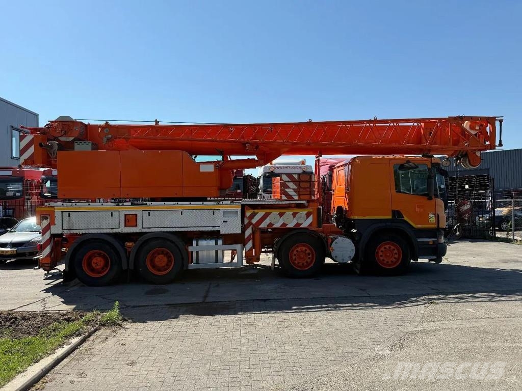 Scania P380 8X4 + FAUN HK40 + FLYJIB + BALLASTBL. 6,9 TON Kranen voor alle terreinen