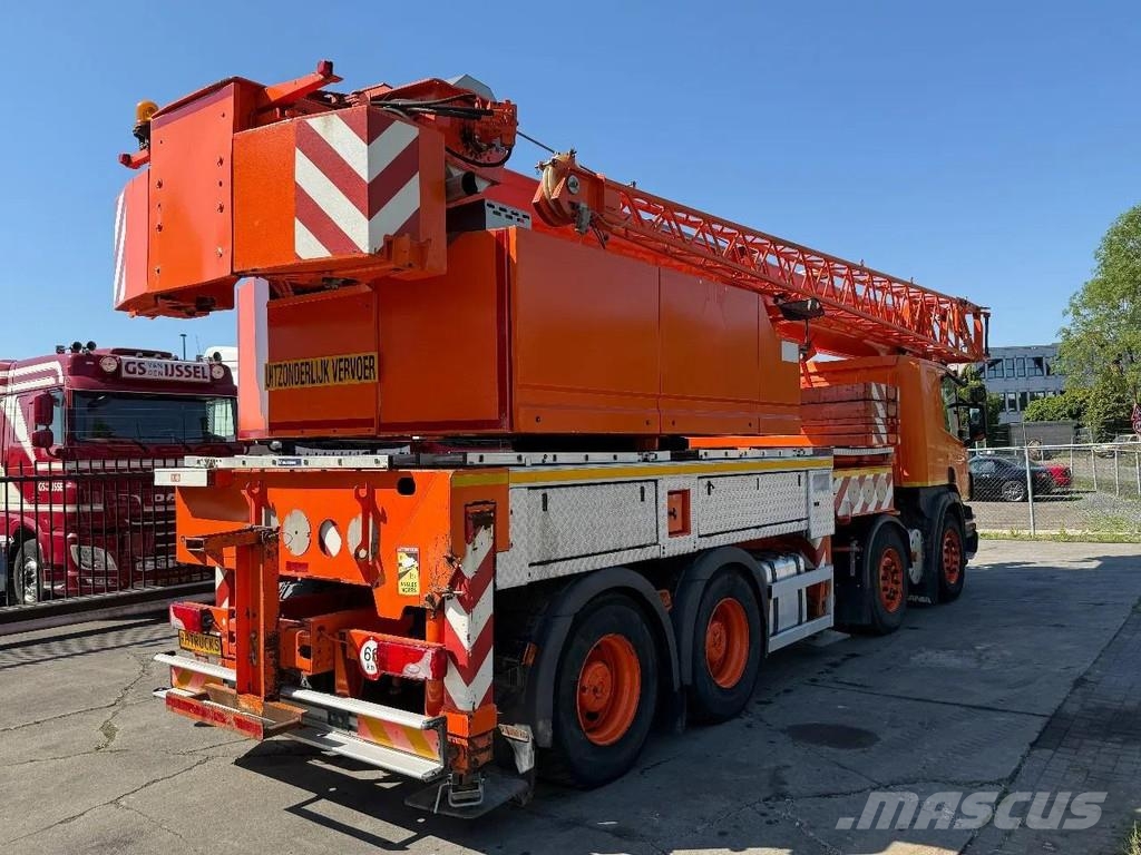 Scania P380 8X4 + FAUN HK40 + FLYJIB + BALLASTBL. 6,9 TON Kranen voor alle terreinen