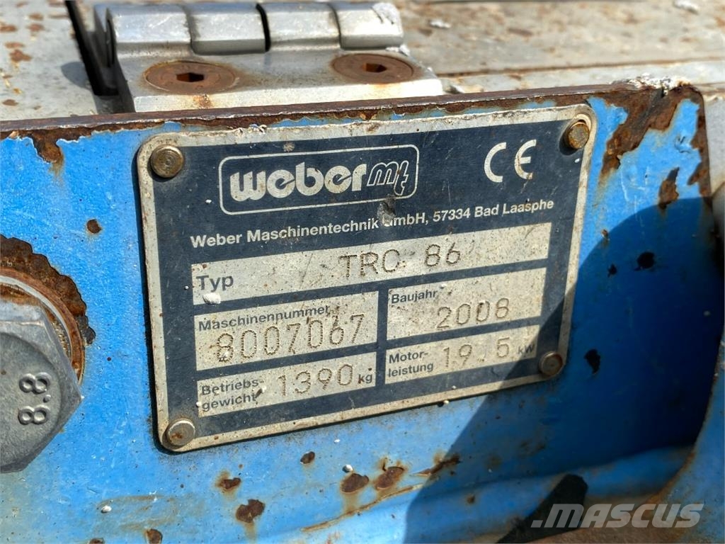 Weber TRC 86 Grabenwalze FUNK, Diesel Rodillos