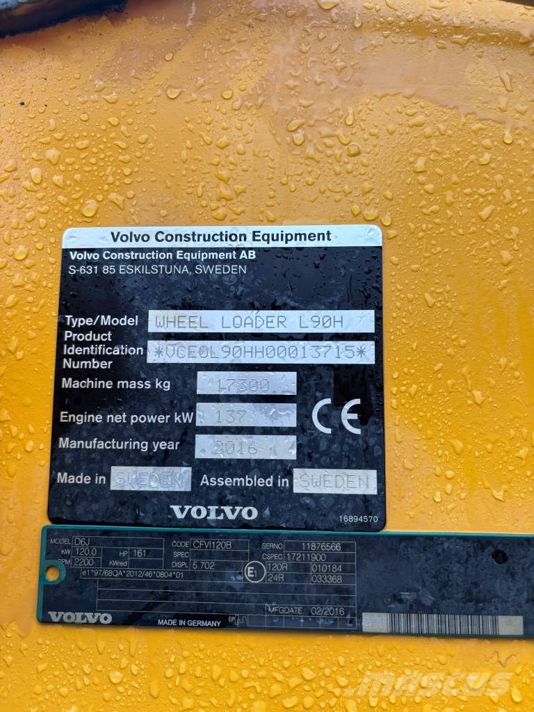 Volvo L 90 H Wielladers
