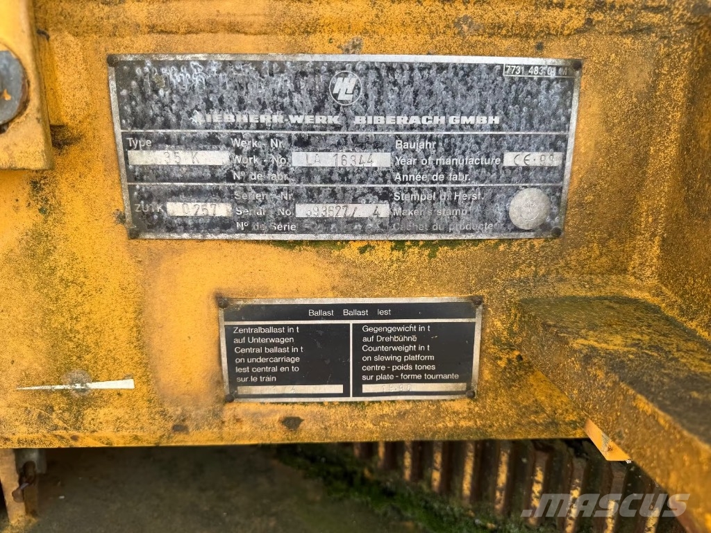 Liebherr 35 K Grúas torre