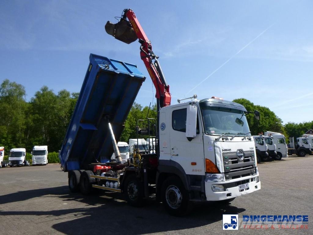 Hino FY1EUKA RHD + Palfinger E120L + grapple Γερανοί παντός εδάφους