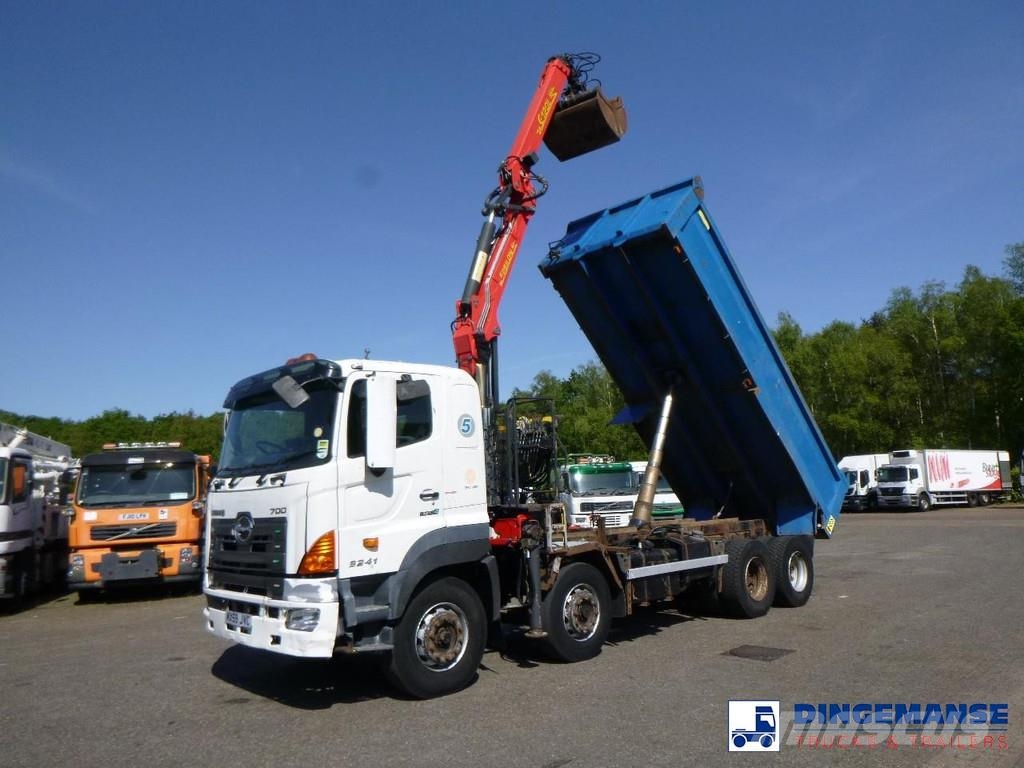 Hino FY1EUKA RHD + Palfinger E120L + grapple Γερανοί παντός εδάφους