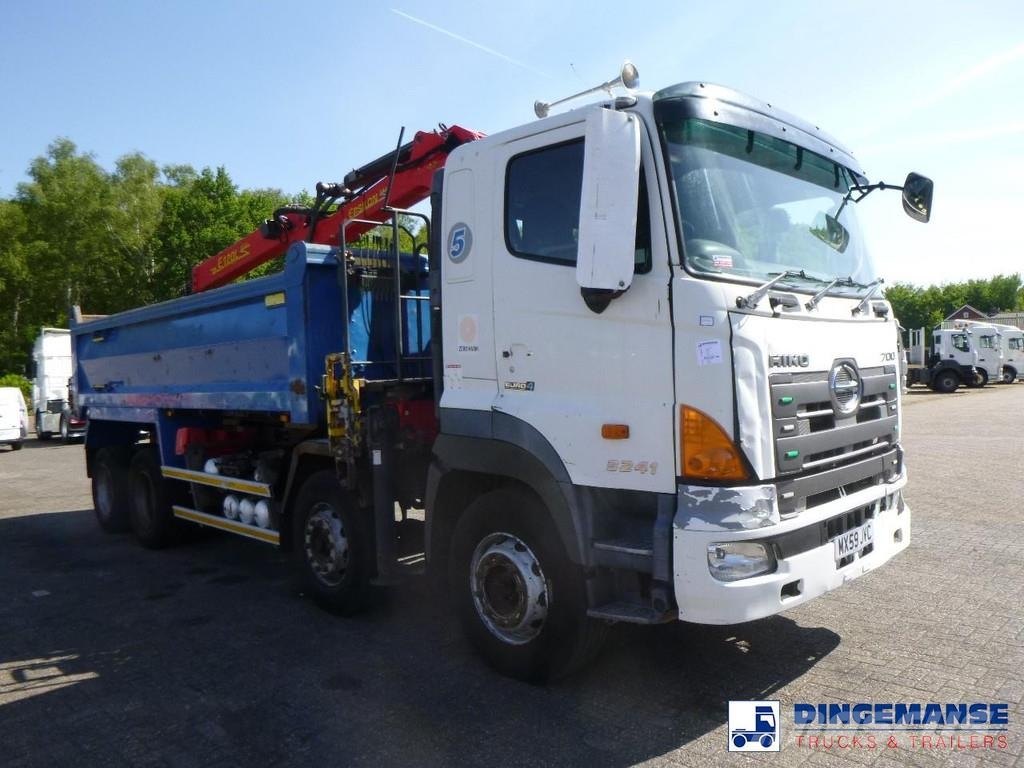 Hino FY1EUKA RHD + Palfinger E120L + grapple Γερανοί παντός εδάφους