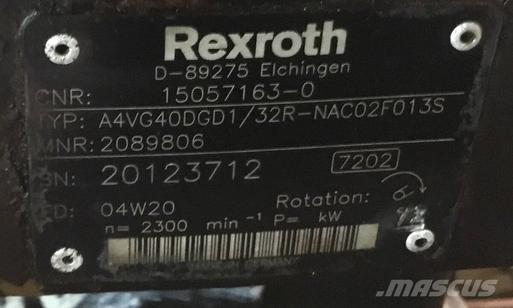 Rexroth A4VG40R Hidrolik