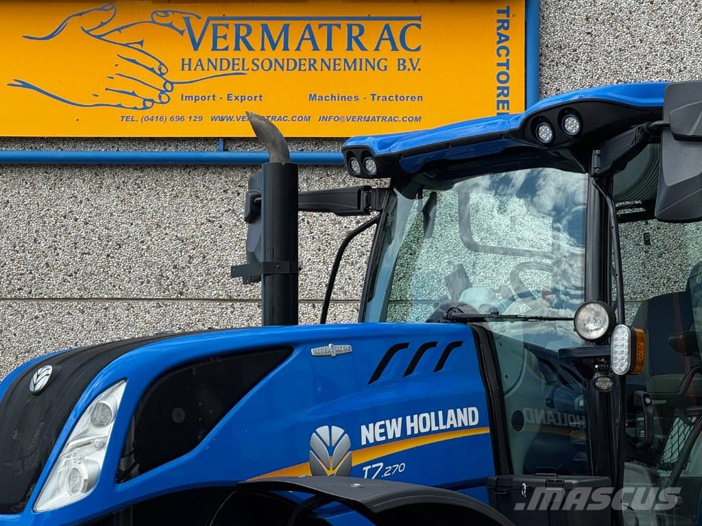 New Holland T7.270AC, Frontlinkage + PTO, airbrakes, 50k,'22 トラクター