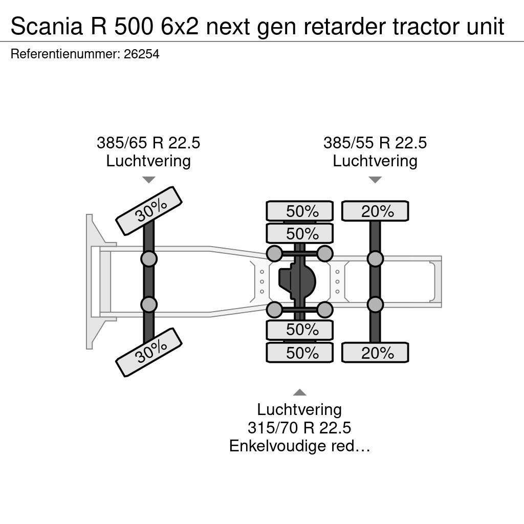 Scania R 500 6x2 next gen retarder tractor unit 트랙터 유닛