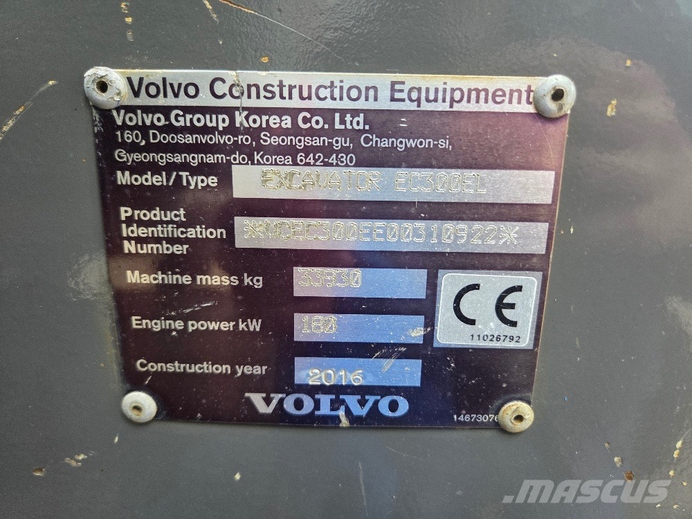 Volvo EC300EL 履带挖掘机