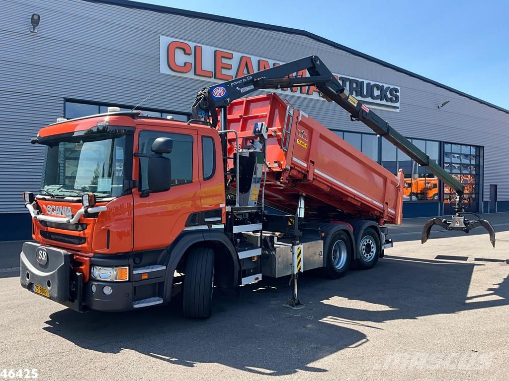 Scania P 320 HMF 14 Tonmeter Z-kraan Just 227.472 km! Pašizgāzējs